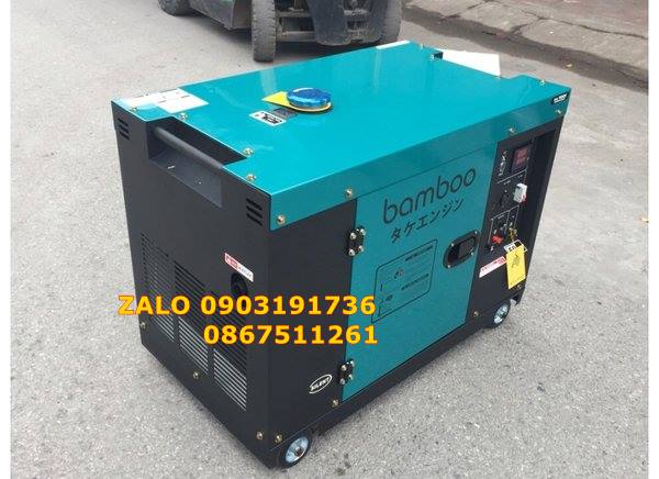Máy phát điện chạy dầu Bamboo 7800ET chính hãng