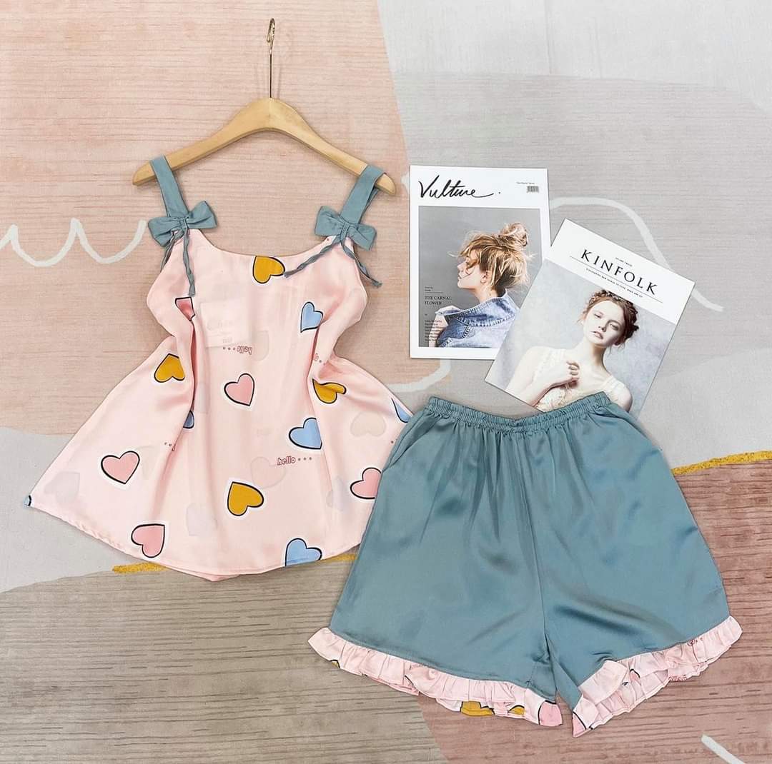 Bộ 2 dây nơ vai chất satin cao cấp thoáng mát