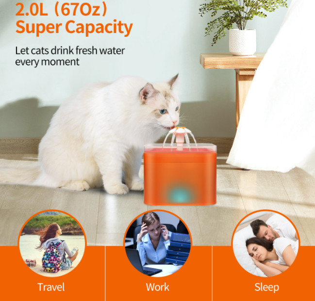 Máy nước HOA VUÔNG COLOR 2L cho thú cưng