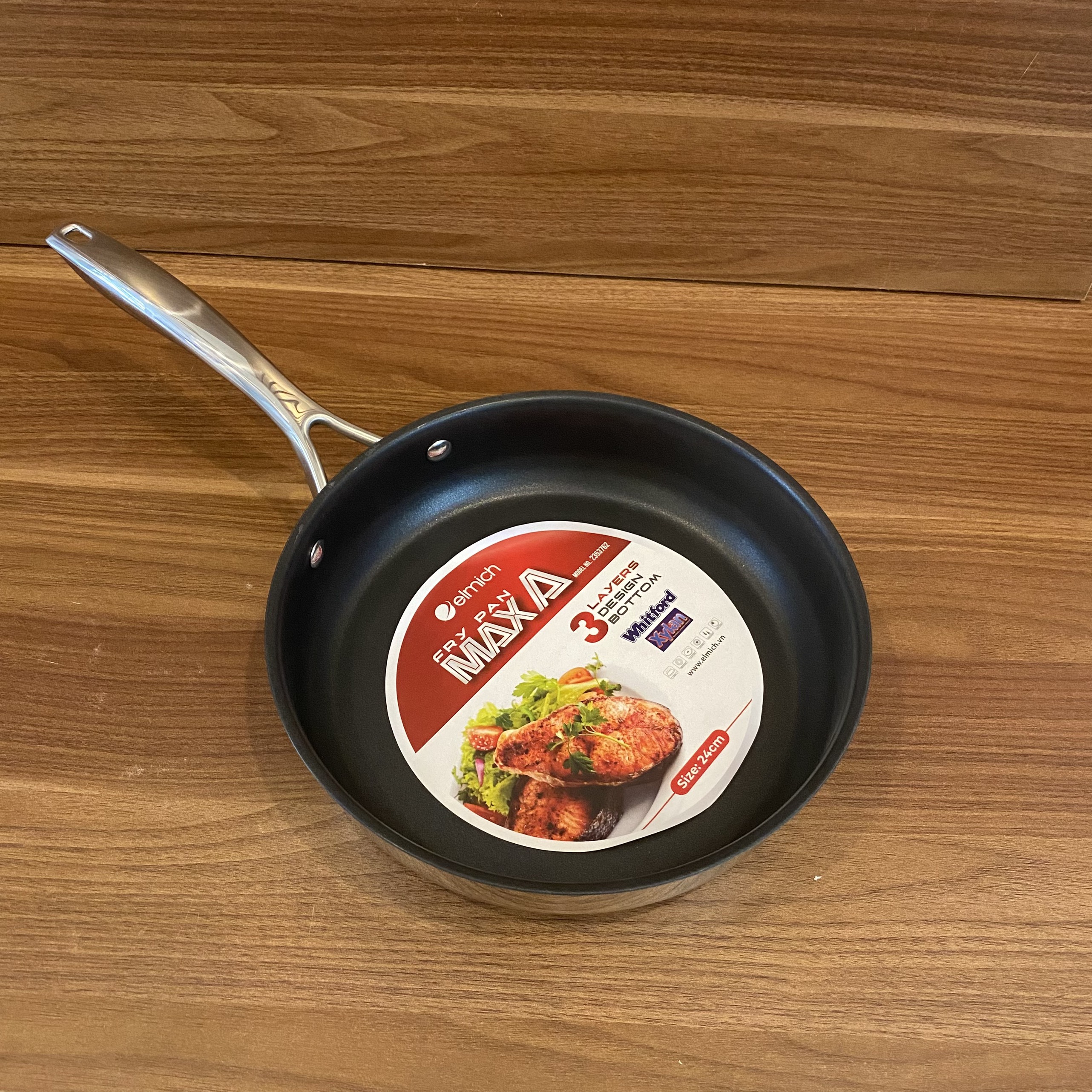 Chảo INOX chống dính 3 đáy MaxA (Size 16, 20, 24, 26cm)