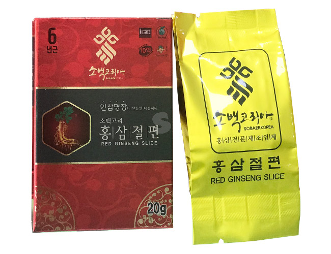 [Sâm Ngon] Date mới 2025 Hồng Sâm Lát Tẩm Mật Ong FB 200g ( 10hộp x 20g )