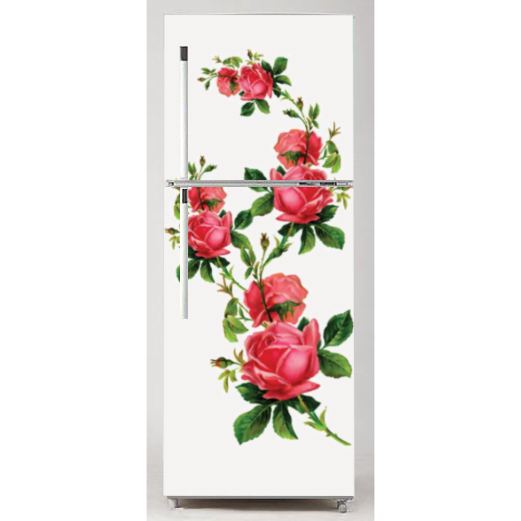 [HCM]DECAL TRANG TRI DAN TỦ LẠNH HOA HỒNG