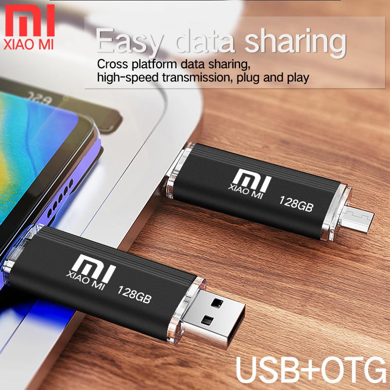 Original XIAOMI 128GB OTG USB Memory Stick U Disk Pen Drive Pendrive Usb Flash Drive cho điện thoại thông minh Android & máy tính để bàn / máy tính xách tay