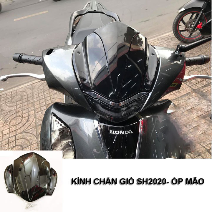 Mão chắn gió sh 2020, ốp đầu sh 2020 đen khói