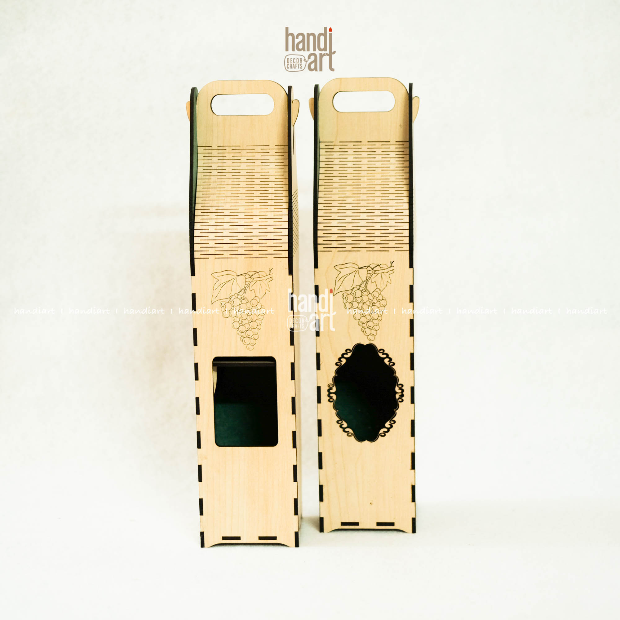 Hộp gỗ đựng chai quà tặng tết