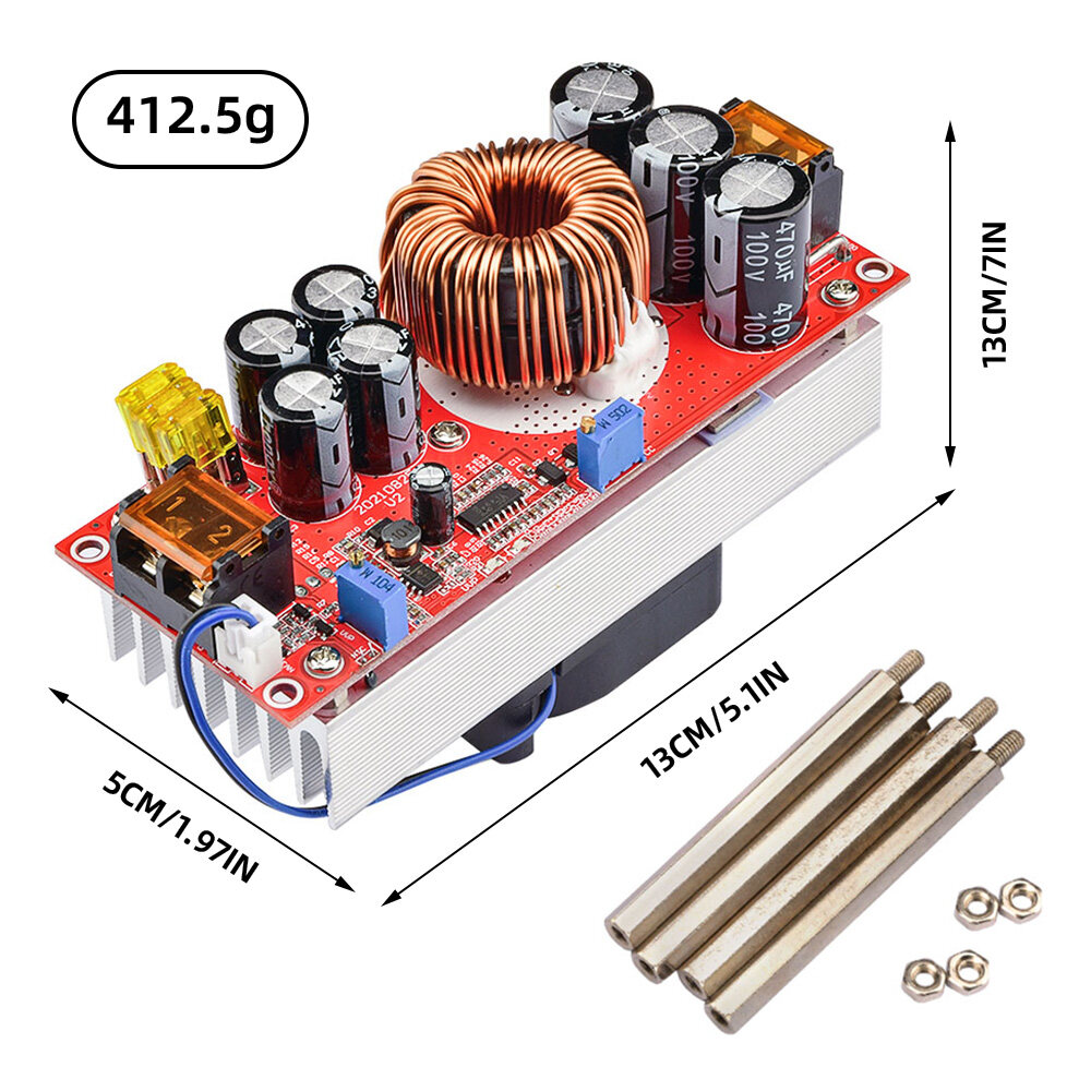 [diymore slope DC-DC Boost Converter 1800W 40A Boost Power Module,Ziqqucu DC-DC Boost Converter 1800W 40A Boost Power Module,]
