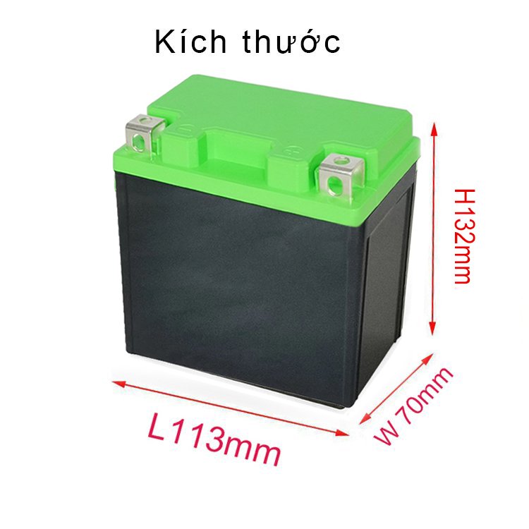 Vỏ Ắc quy Lithium YT7 Kích thước: 113 x 70 x 132mm (Dài x Rộng x Cao)[HUNGCLE]