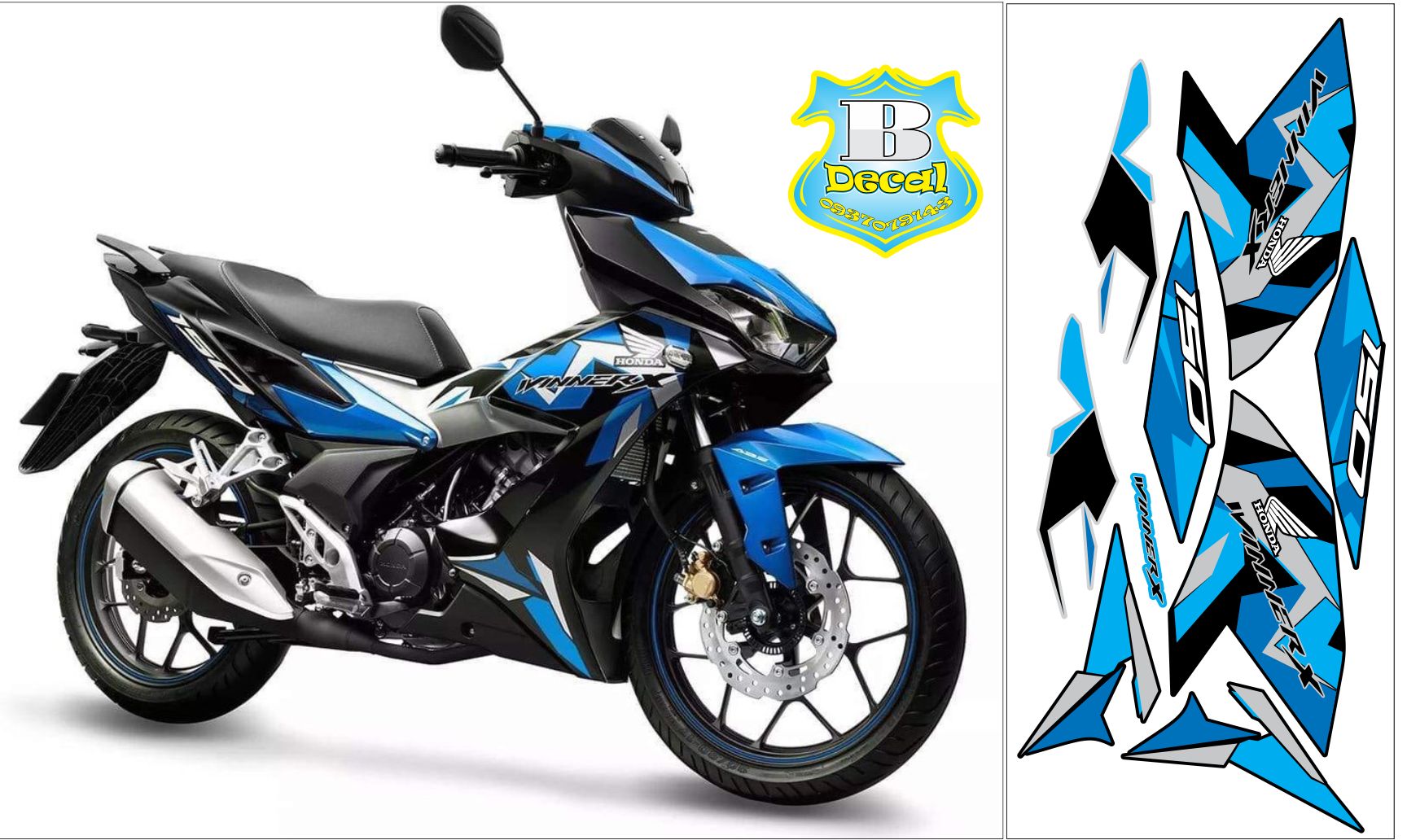 Tem rời winner X mẫu zin xanh đen