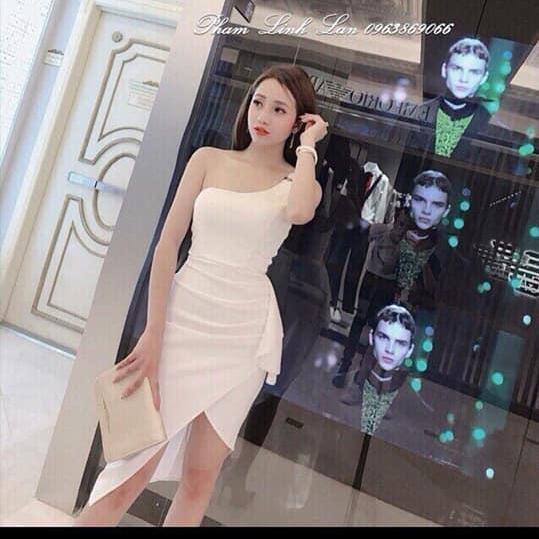 Đầm lệch vai HMLV0068
