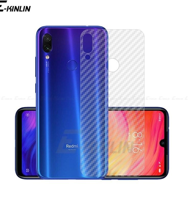 Miếng dán lưng cho Xiaomi Redmi 7 vân Carbon chống vân tay, chống trầy xước