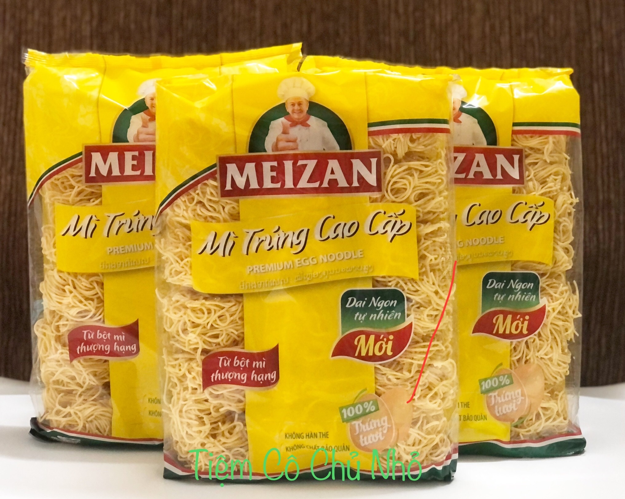 Mì trứng sợi tròn cao cấp Meizan 500gr