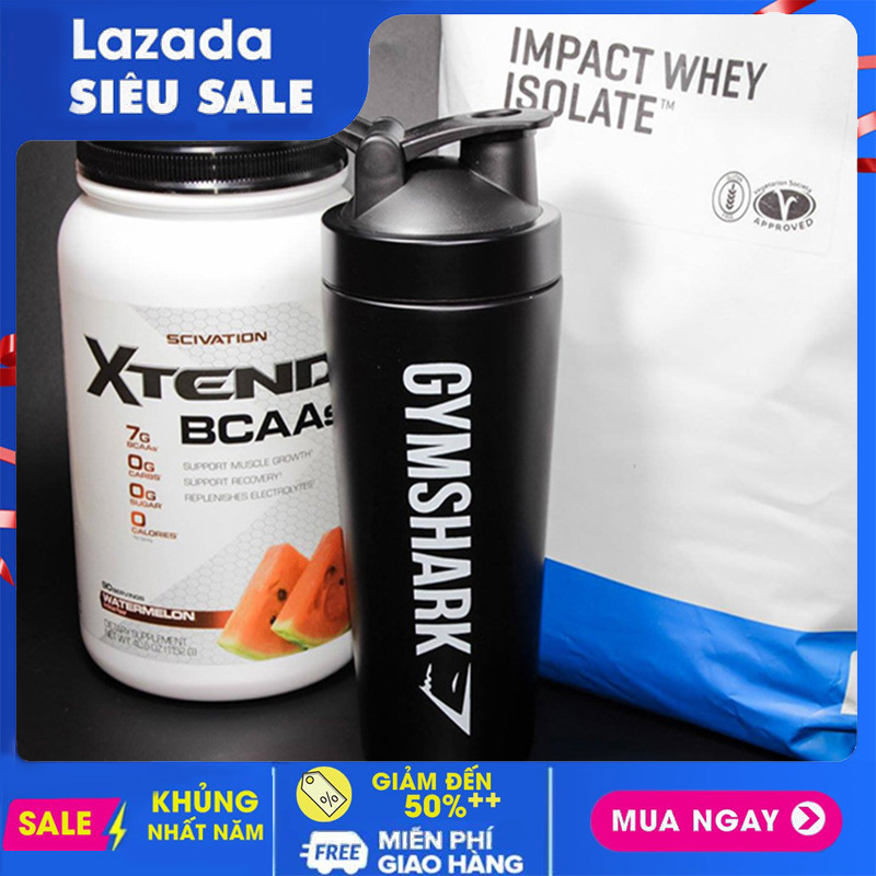Bình Lắc Sharker  Bình Nước Inox Gym Shark