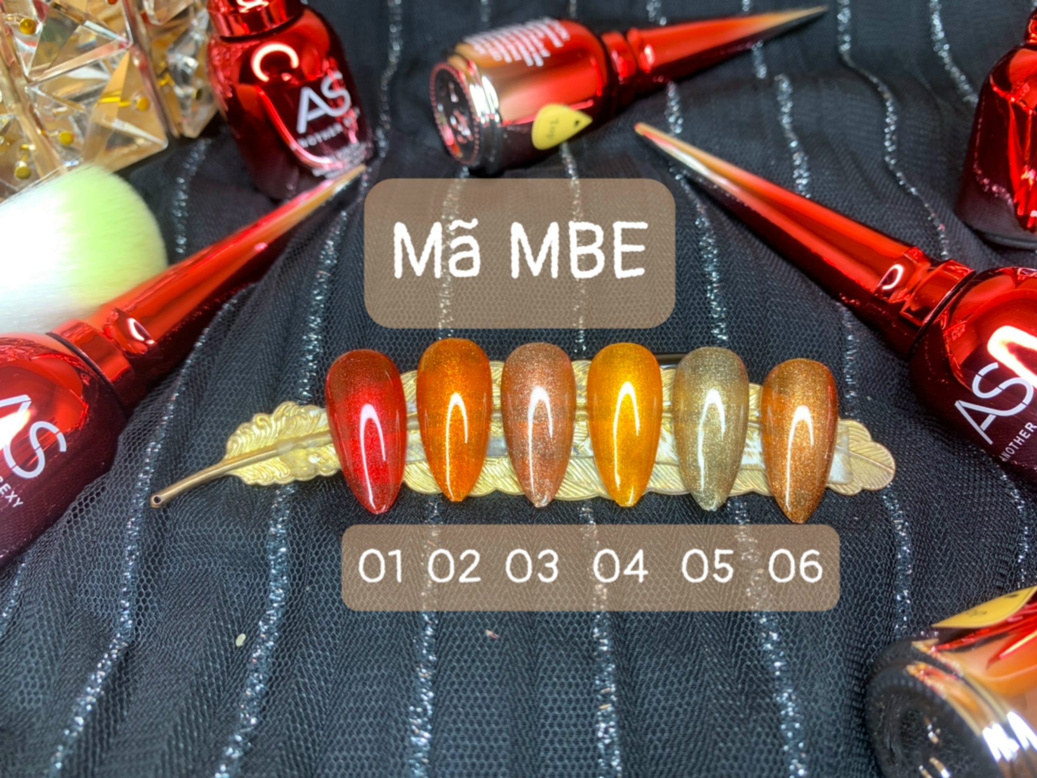 Sơn Gel Nhũ AS Mã MBE 1-6 15ml