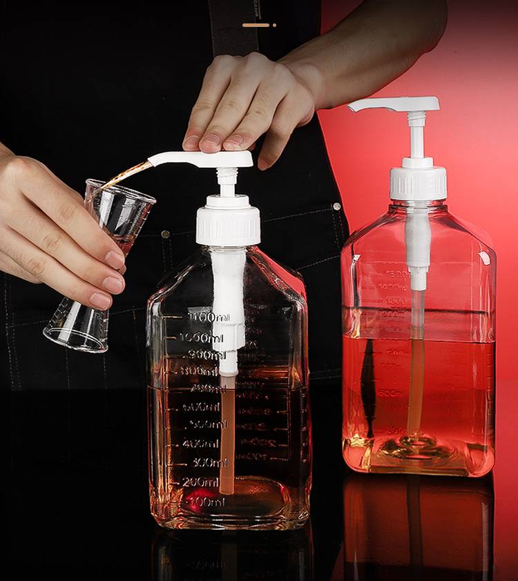 Bình bơm siro bằng thủy tinh 1100ml