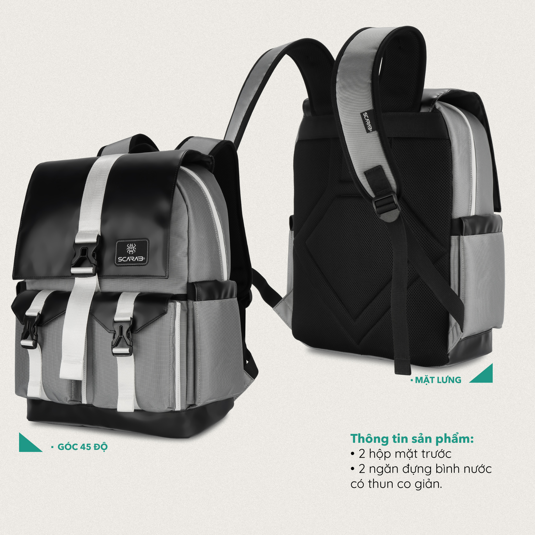 Balo Size Lớn SCARAB - STURDY Backpack Unisex