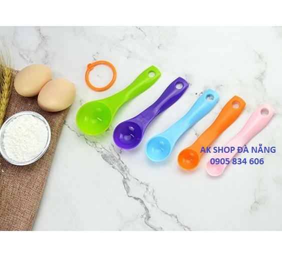 SET 5 MUỖNG ĐONG NHỰA NHỎ