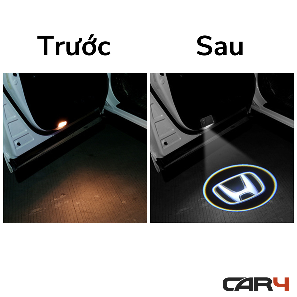 Đèn LED chiếu logo gắn cửa xe ô tô Car4 - (KM Khai Trương)