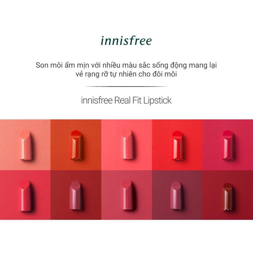 Son Thỏi Innisfree Real Fit  Lipstick 3.1g