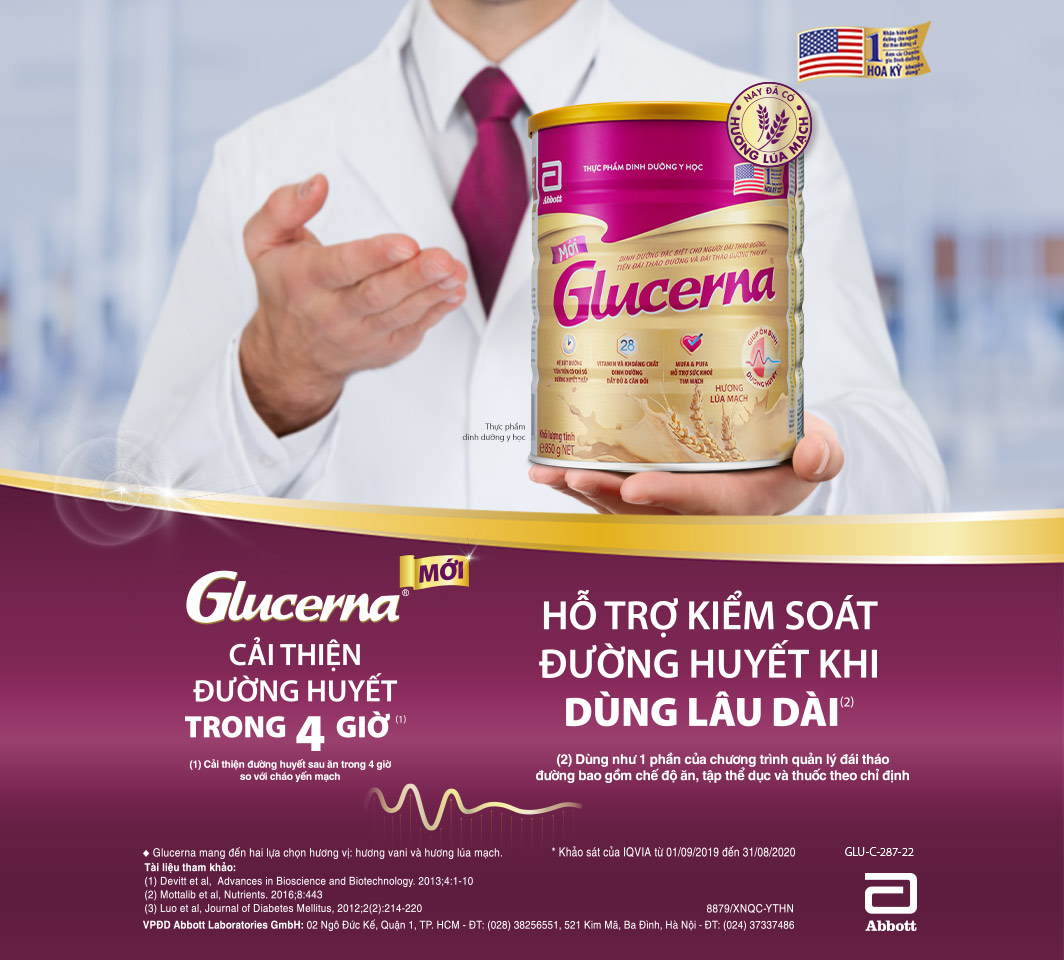 [HCM] Combo 3 lon Glucerna Vani 850gr