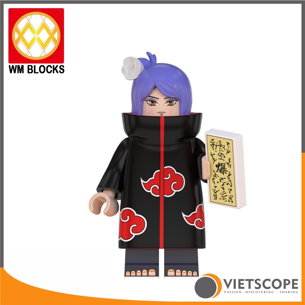 Lắp ráp 8 nhân vật Naruto Uchiha Itachi - Non lego – 7044