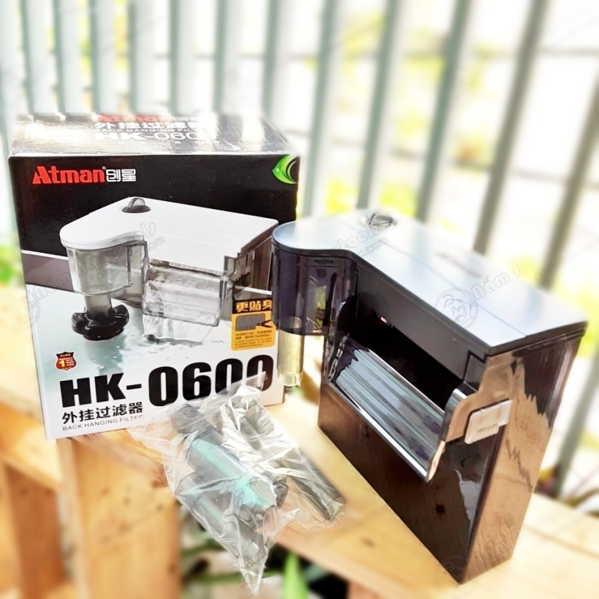Lọc Thác Atman HK 0100 | 0300 | 0400 | 0600 - Lọc Thác Đa Năng Có Hút Mặt Cho Bể Cá Cảnh Thuỷ Sinh