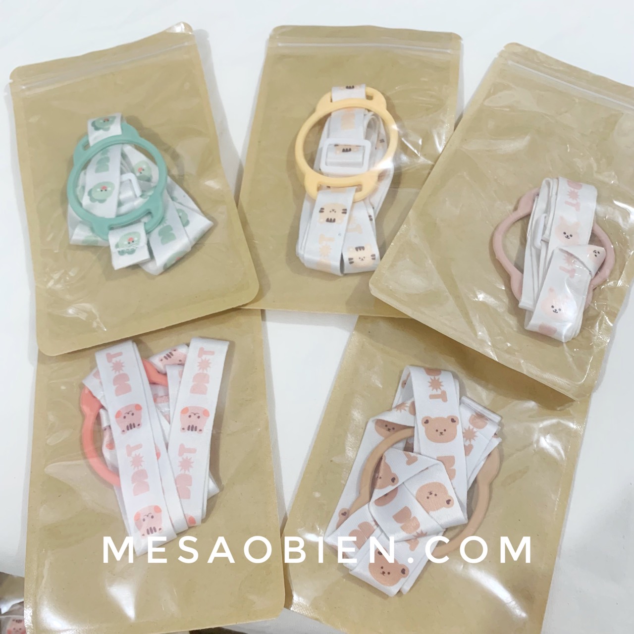 Dây đeo bình sữa họa tiết cho bé