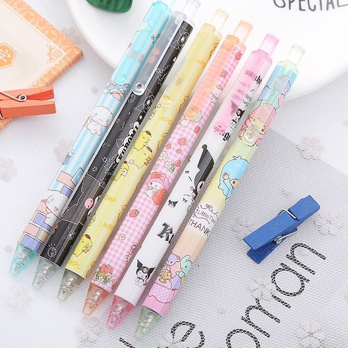 Bút Bi Mực Nước Ngũ Sắc