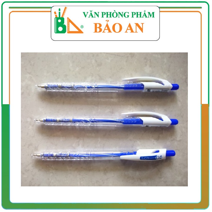Bút bi TL 079 ( hộp 20 chiếc ) -mực XANH , Văn phòng phẩm Bảo An