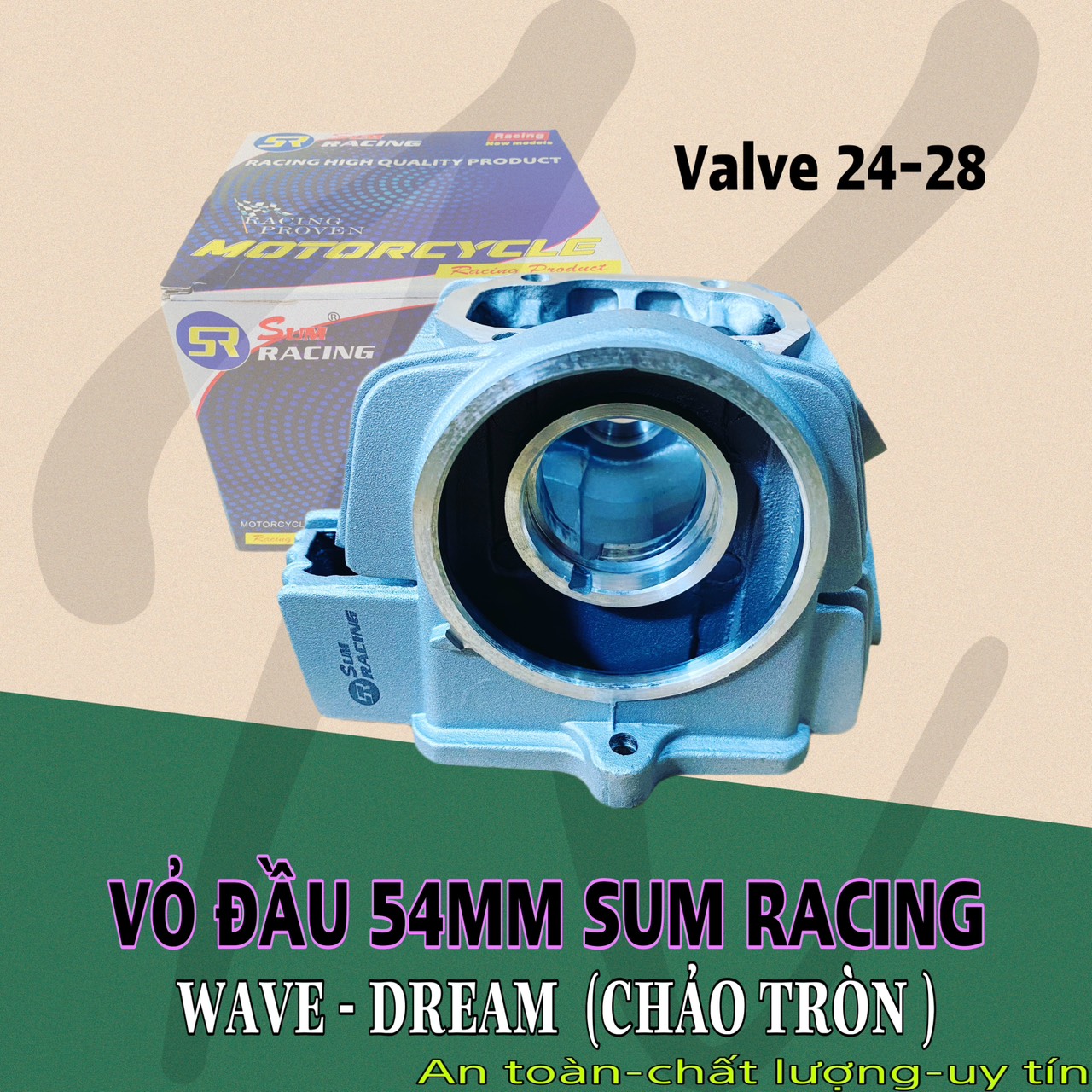 Chock racing helmet cover for wave , dream XP 24 - 28 round pan head