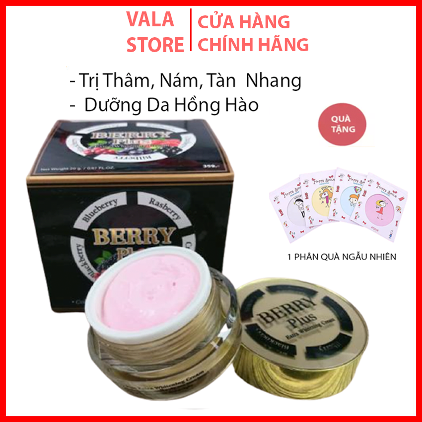 Kem Dưỡng Trắng Da Giảm Nám Tàn Nhang Cao Cấp Thiên Nhiên Berry Plus Extra Thái Lan-Chính Hãng