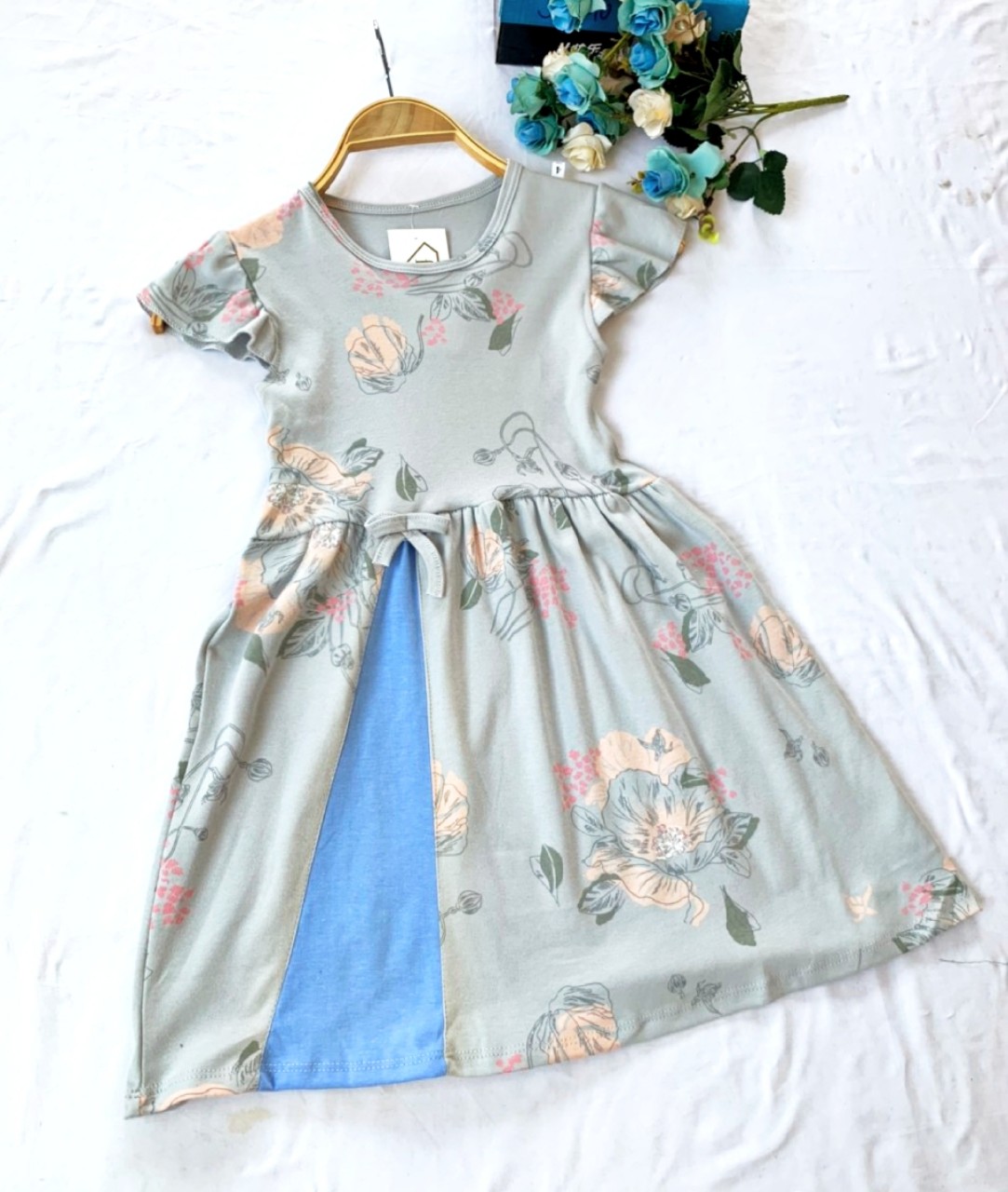 [Ảnh thật] đầm cotton mềm mại cho bé gái 20-35kg