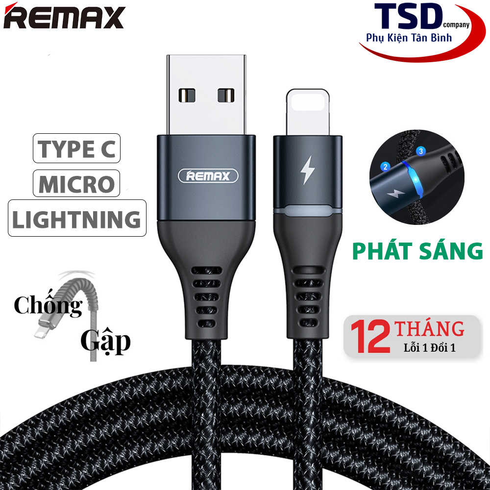 Cáp Sạc Nhanh Remax RC-152 Chính Hãng (Lightning – Micro USB – Type C)