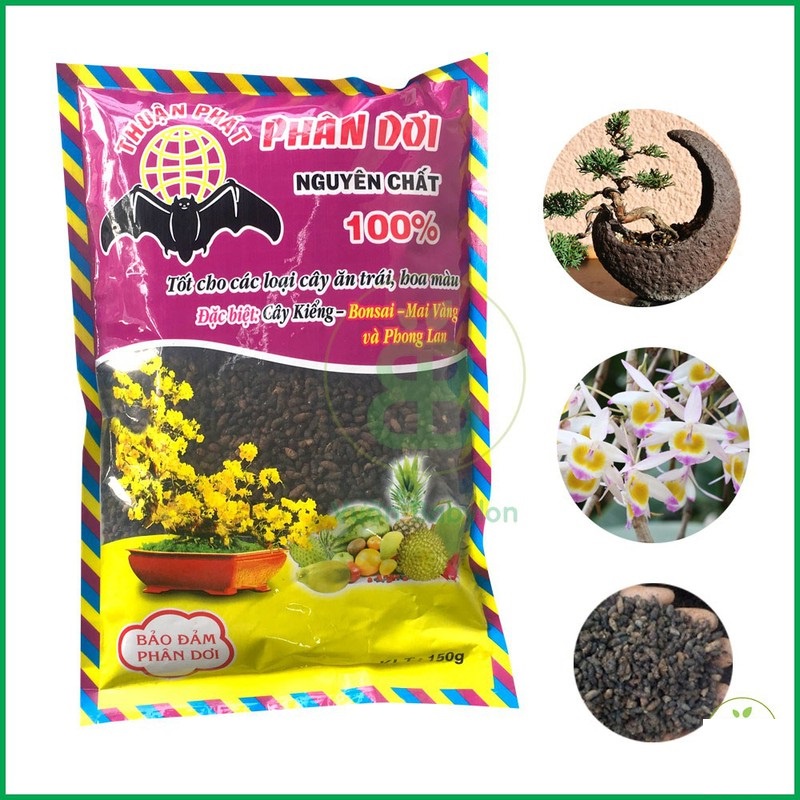 Phân dơi cho hoa hồng dạng nguyên chất thuận phát gói 150 gram