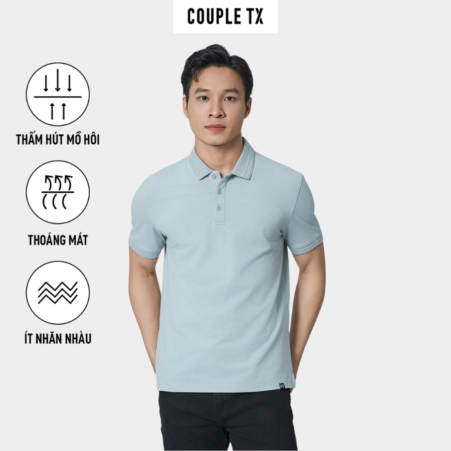 Men's Polo Shirt Couple Tx - Turn-Down Collar T-Shirt, High Quality Cotton, Elegant, Luxurious, Polite Basic Regular Fitt Mpo 1351