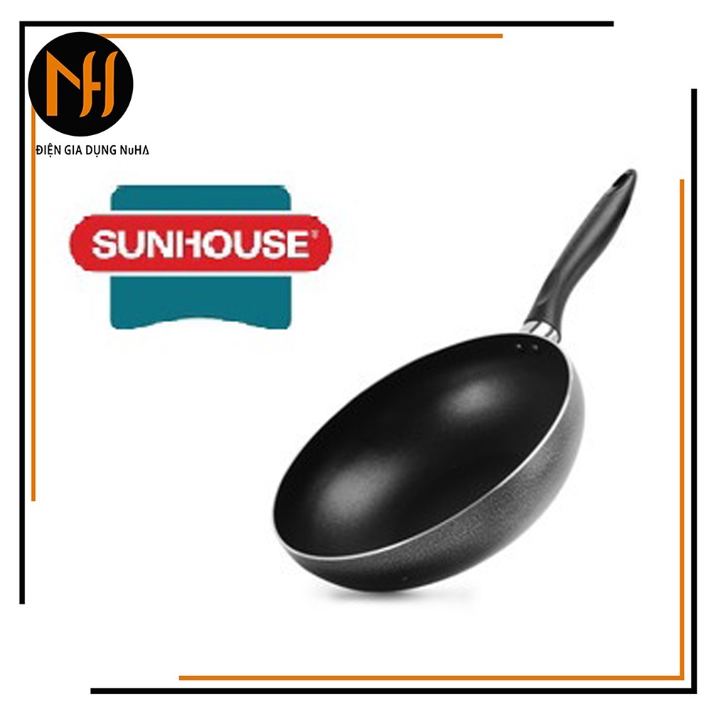 Chảo sâu lòng SUNHOUSE SHS24 24CM dùng được mọi loại bếp trừ bếp từ không dùng được bếp từ