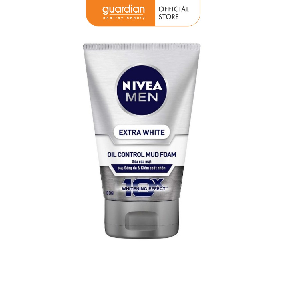 Sữa rửa mặt mud giúp sáng da & kiểm soát nhờn nivea men 100gr