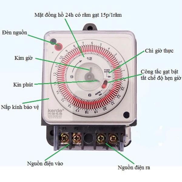 Hẹn giờ lập trình cơ công suất lớn Kerde TID-03J