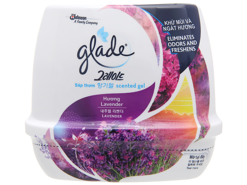 Hộp sáp thơm Glade hương hoa oải hương 180g