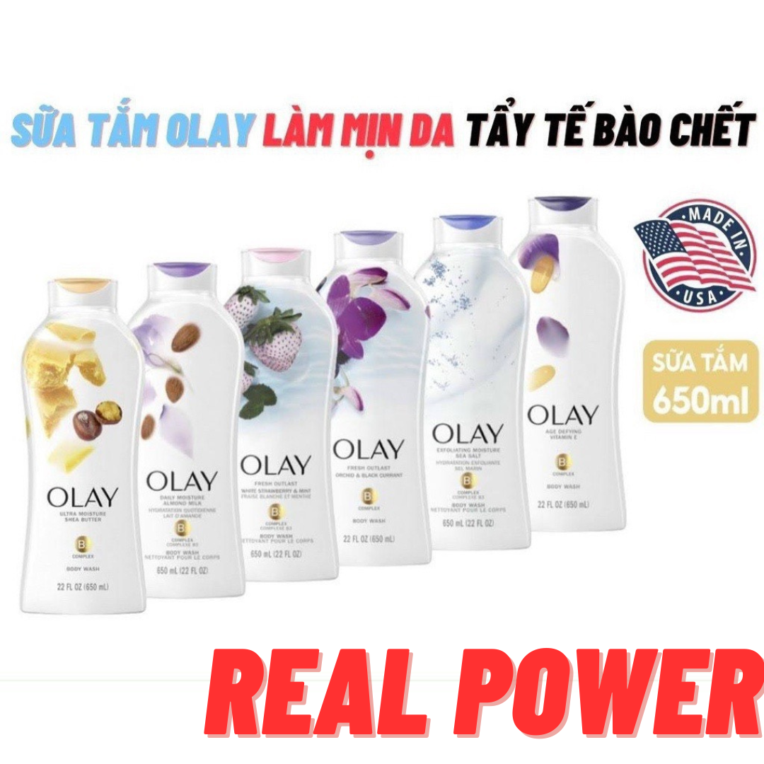 [Hàng Mỹ] Sữa Tắm Olay Mỹ 650ml