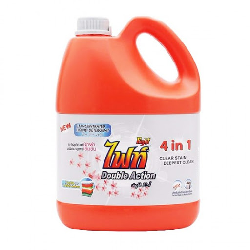 Nước giặt xả đậm đặc Fight 4 in 1 [nắp xám] 3500ml Thái Lan