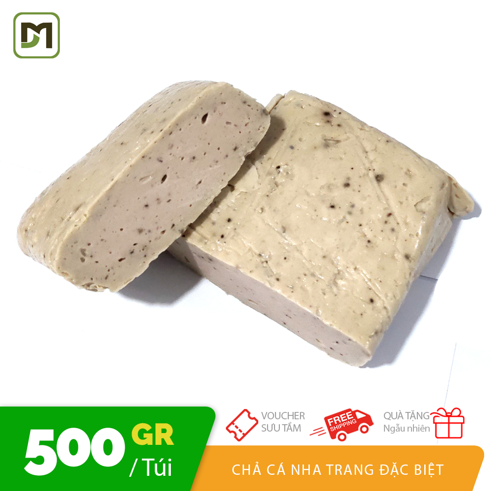 Túi 500gr Chả cá Nha Trang thơm ngon đặc biệt chiên chả cá, topping lẩu không chất bảo quản