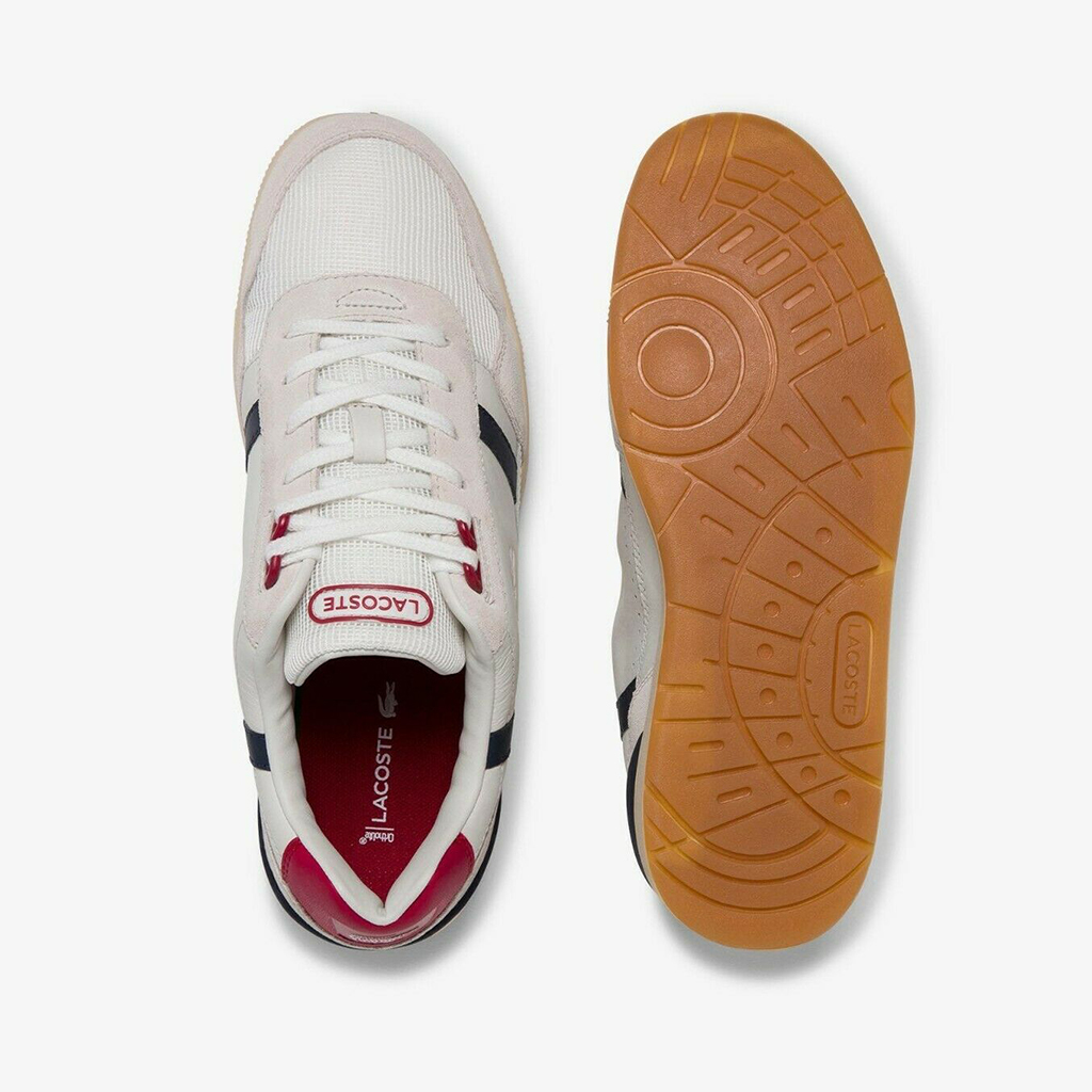 [FreeshipMAX] Giày Lacoste T-Clip Leather – Trắng sữa