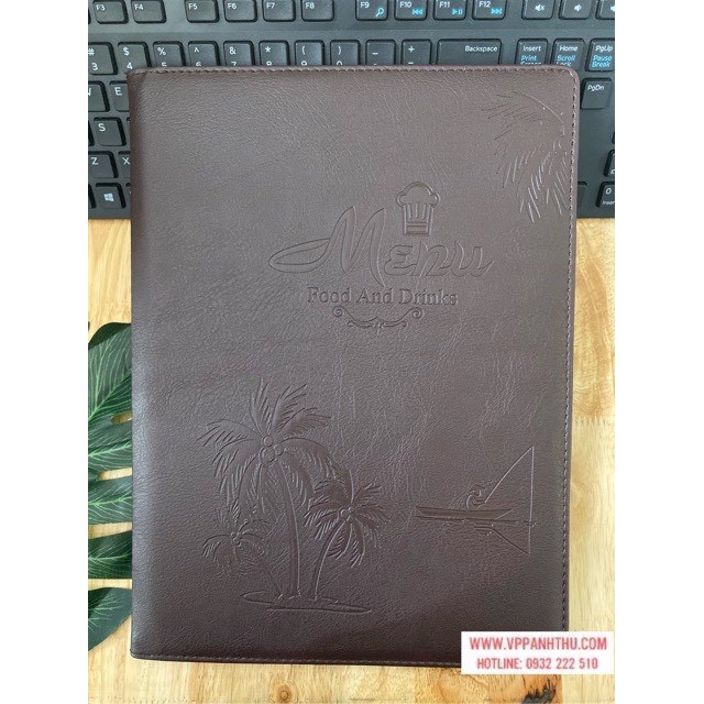 Bìa 10 Lá Menu A4 Da Cao Cấp 212