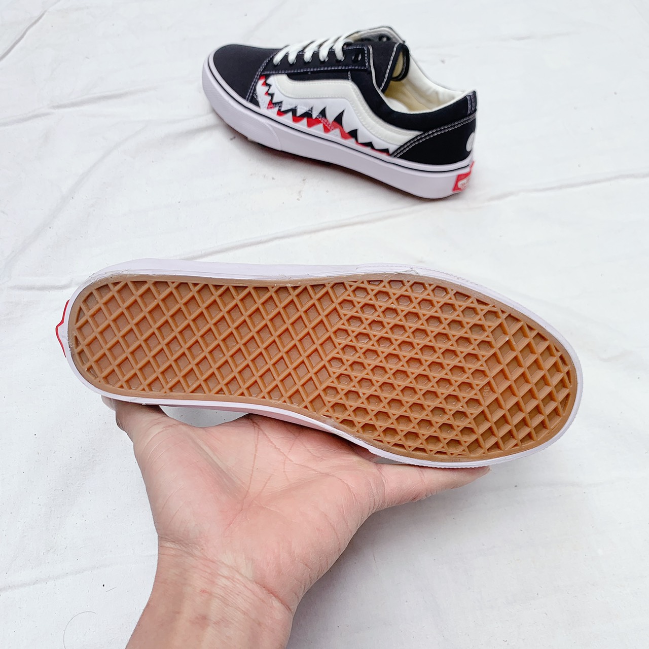 [Hoàn Tiền 15%]giày old skool cá.Tặng tất,hộp,dây