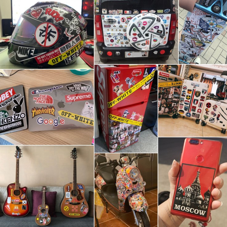 [Set 50 Cái] Sticker dán mũ bảo hiểm, laptop ca sĩ Adele - DB.084