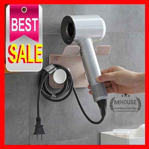 Hair Dryer Holder,Hair Blow Dryer Shelf Metal Wall Mount Bathroom Hair Dryer Rack , Wall-mounted Storage Holder