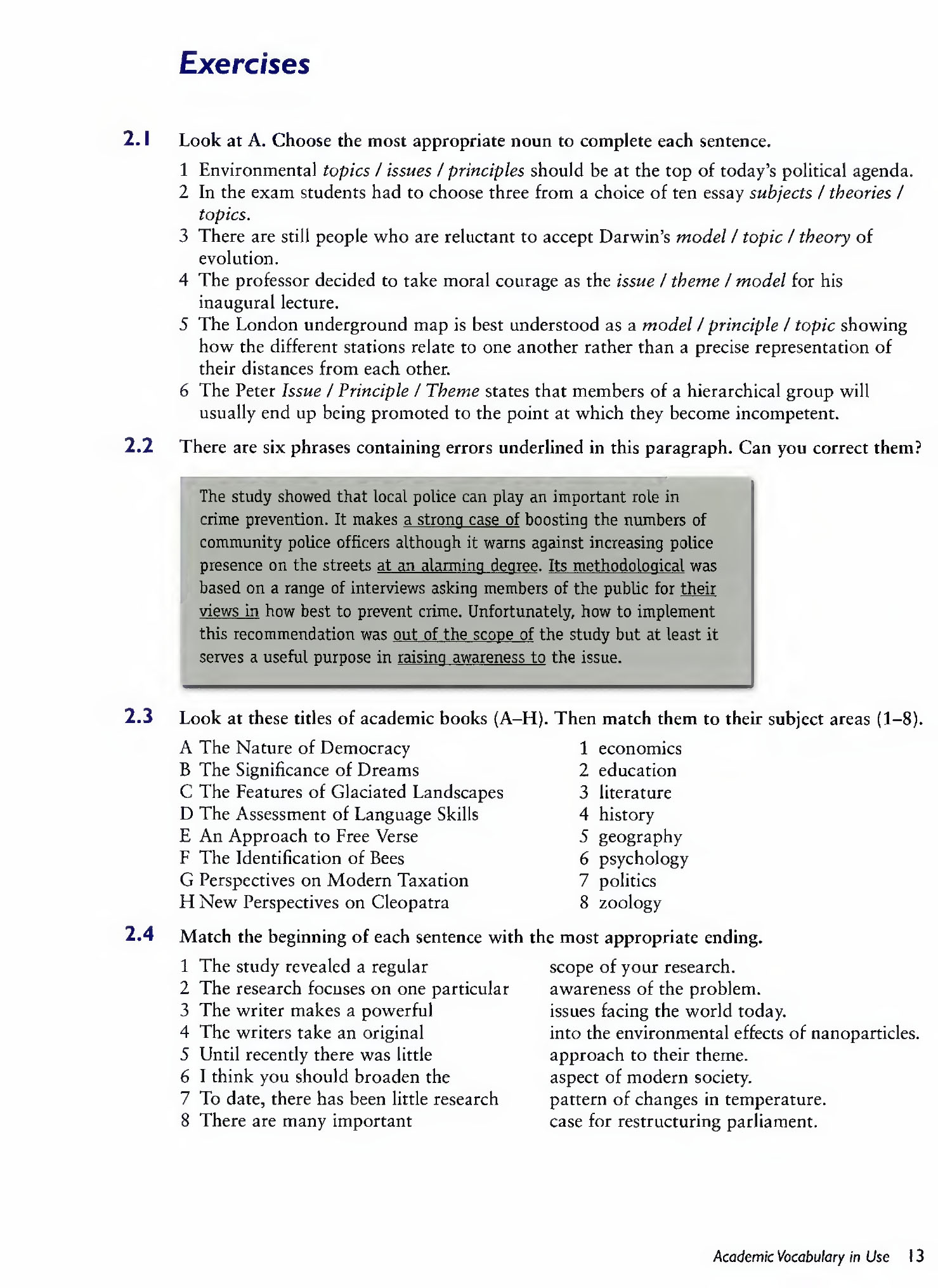 Academic vocabulary in use for IELTS