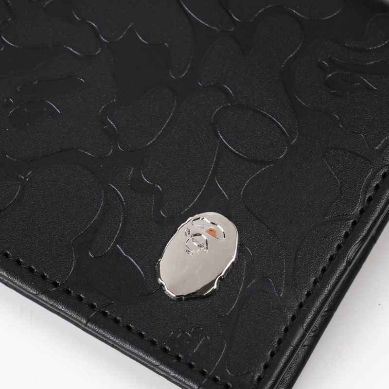 [Giá hủy diệt] Ví BAPE cao cấp chuẩn AUTH Bape Wallet Ví da Bóp da cao cấp [Full box]