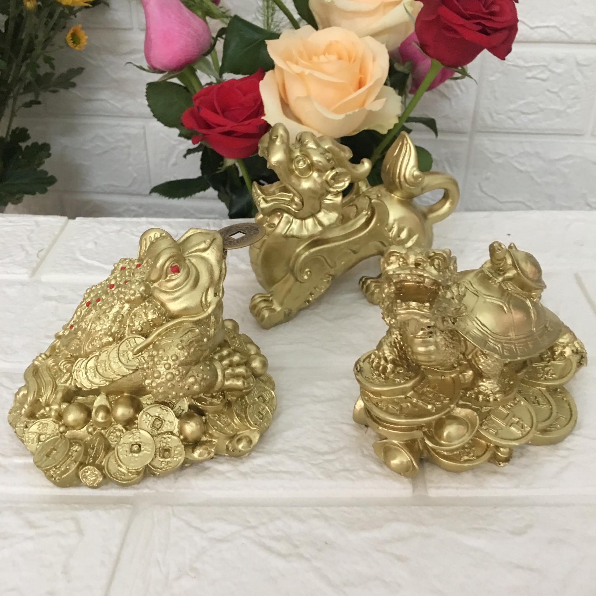 [HCM]Combo tượng tỳ hưu - cóc thiềm thử - long quy mang tài lộc