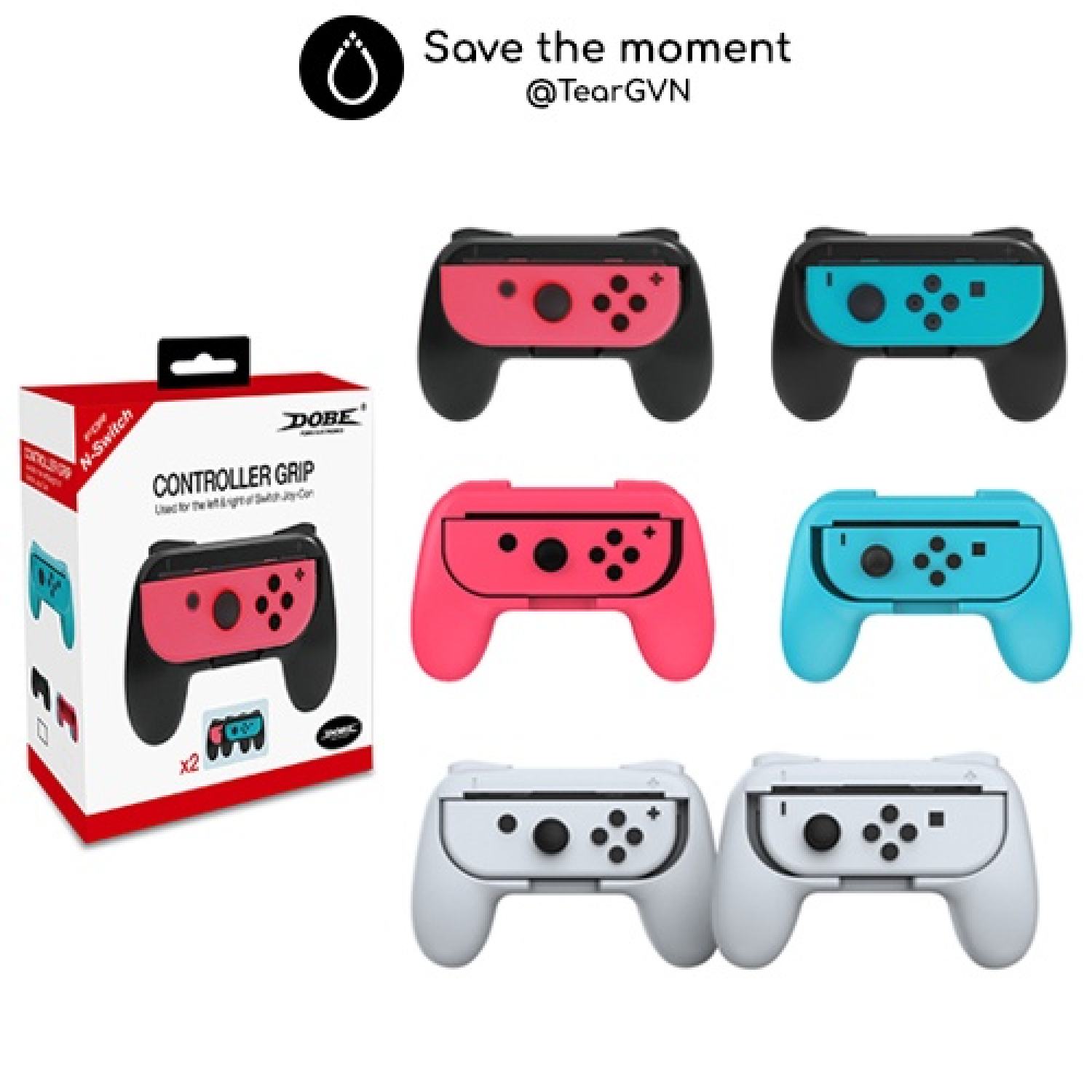 Bộ Controller Grip DOBE thiết kế công thái học cho Joy-con Nintendo Switch OLED / Switch 1